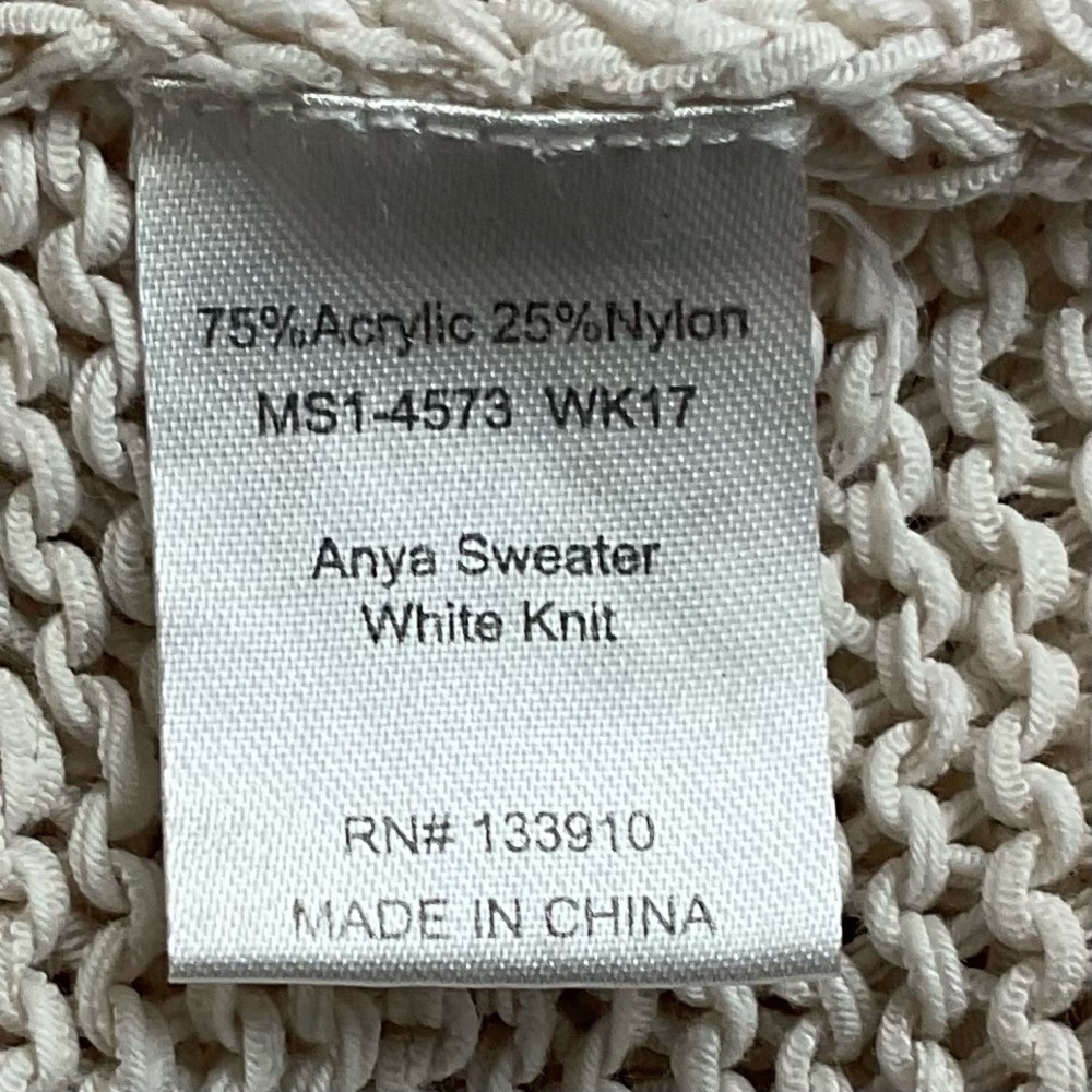 Anthropologie Show Me Your MuMu Anya Cream Knit Sweater. Lightweight. Minimalist - Picture 7 of 7